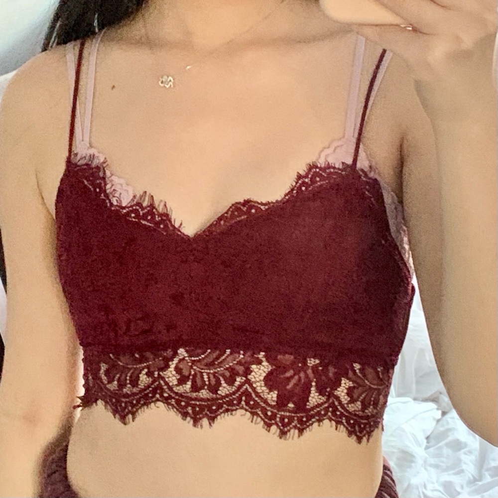 top shop lacy bralette top